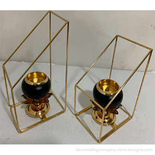 Top craft exquisite workmanship wedding banquet hotel electropl iron candlestick